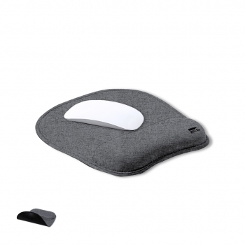 Alfombrilla ergonómica de RPET reciclado con reposamanos acolchado
