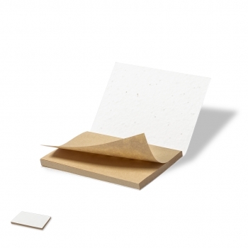Bloc plantable de papel semilla con 50 notas adhesivas