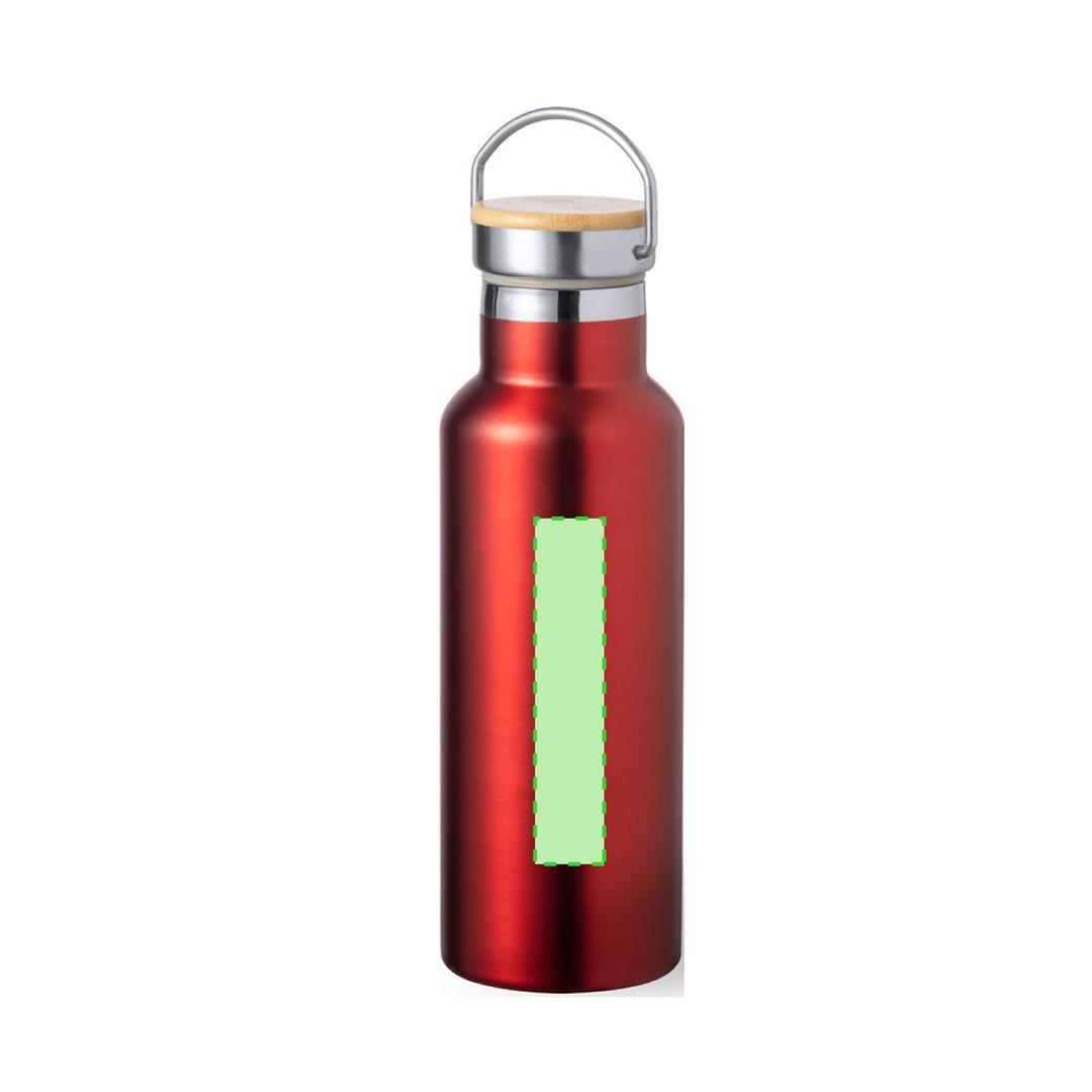 Bidón térmico eco premium de acero inoxidable y bambú 500 ml