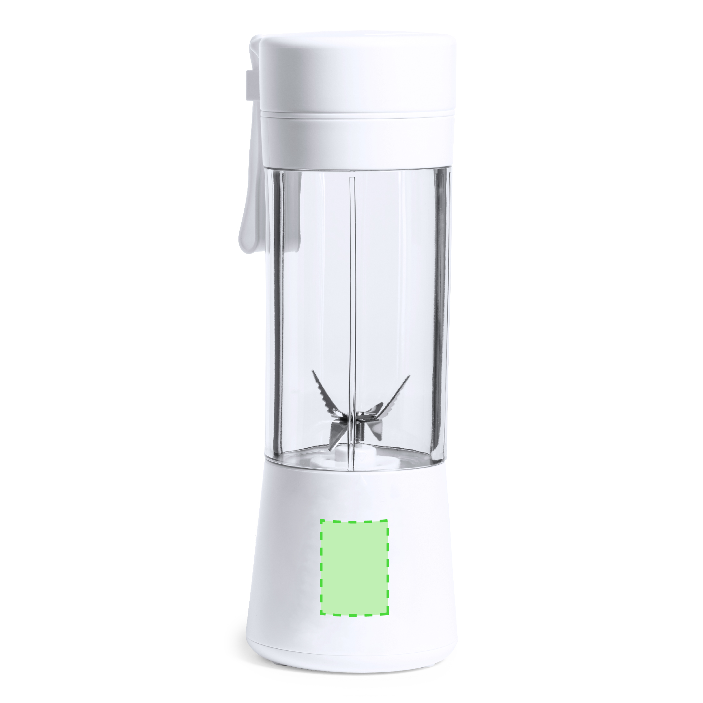 Licuadora portátil 380 ml y 150 W con batería USB-C 2000 mAh — limpiador y pinza incluidos