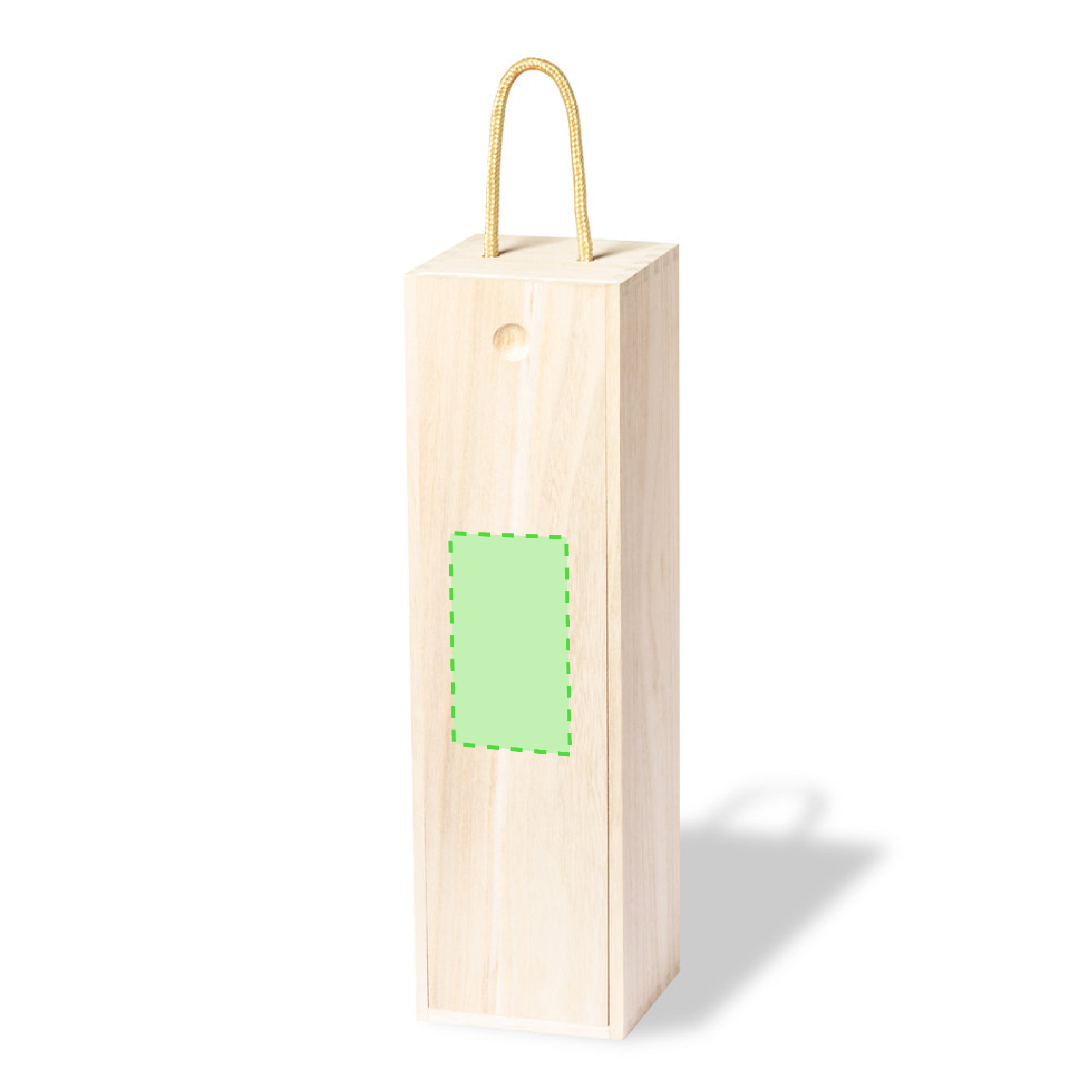 Caja de presentación de madera de Paulownia para 1 botella con sujeción y tapón cierre