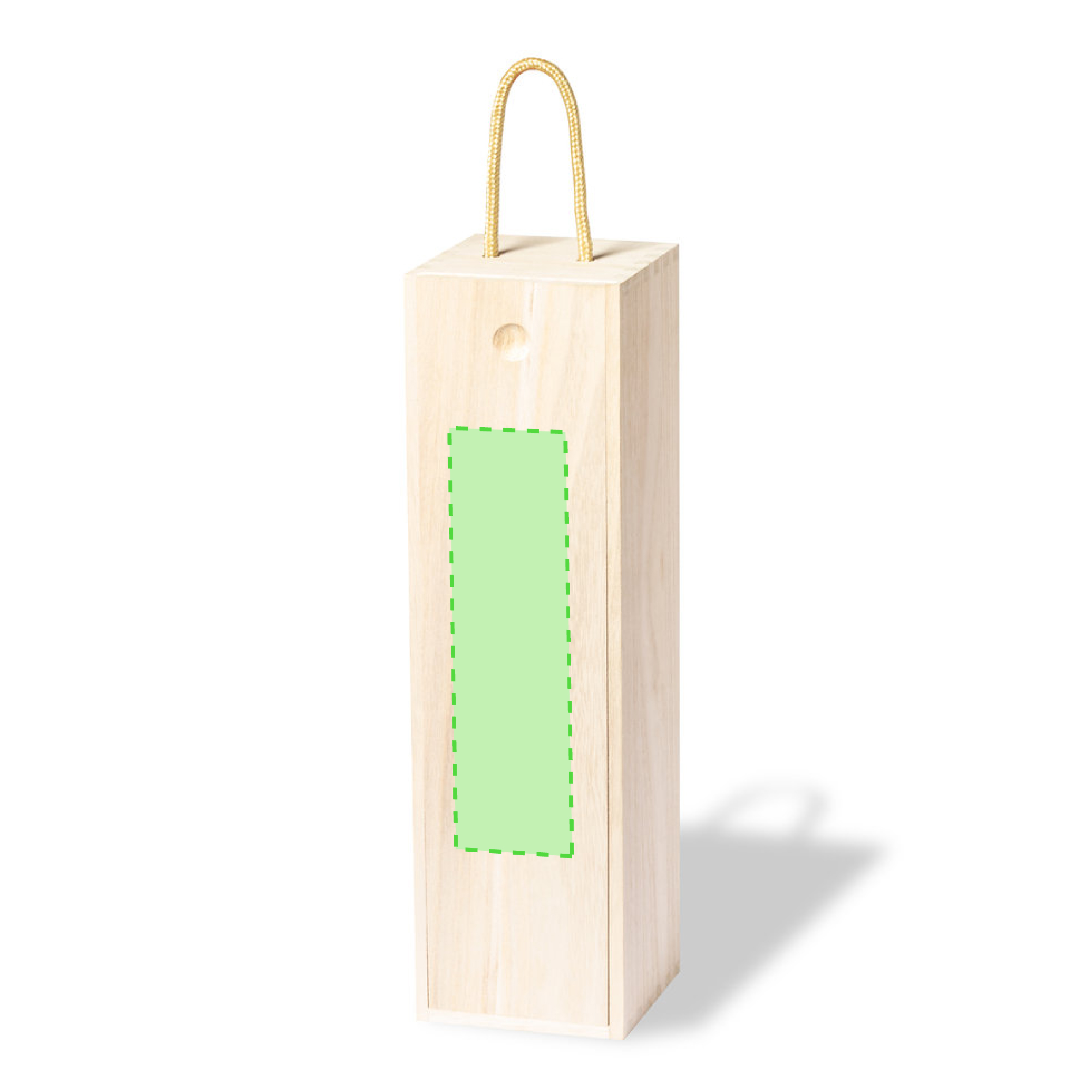 Caja de presentación de madera de Paulownia para 1 botella con sujeción y tapón cierre