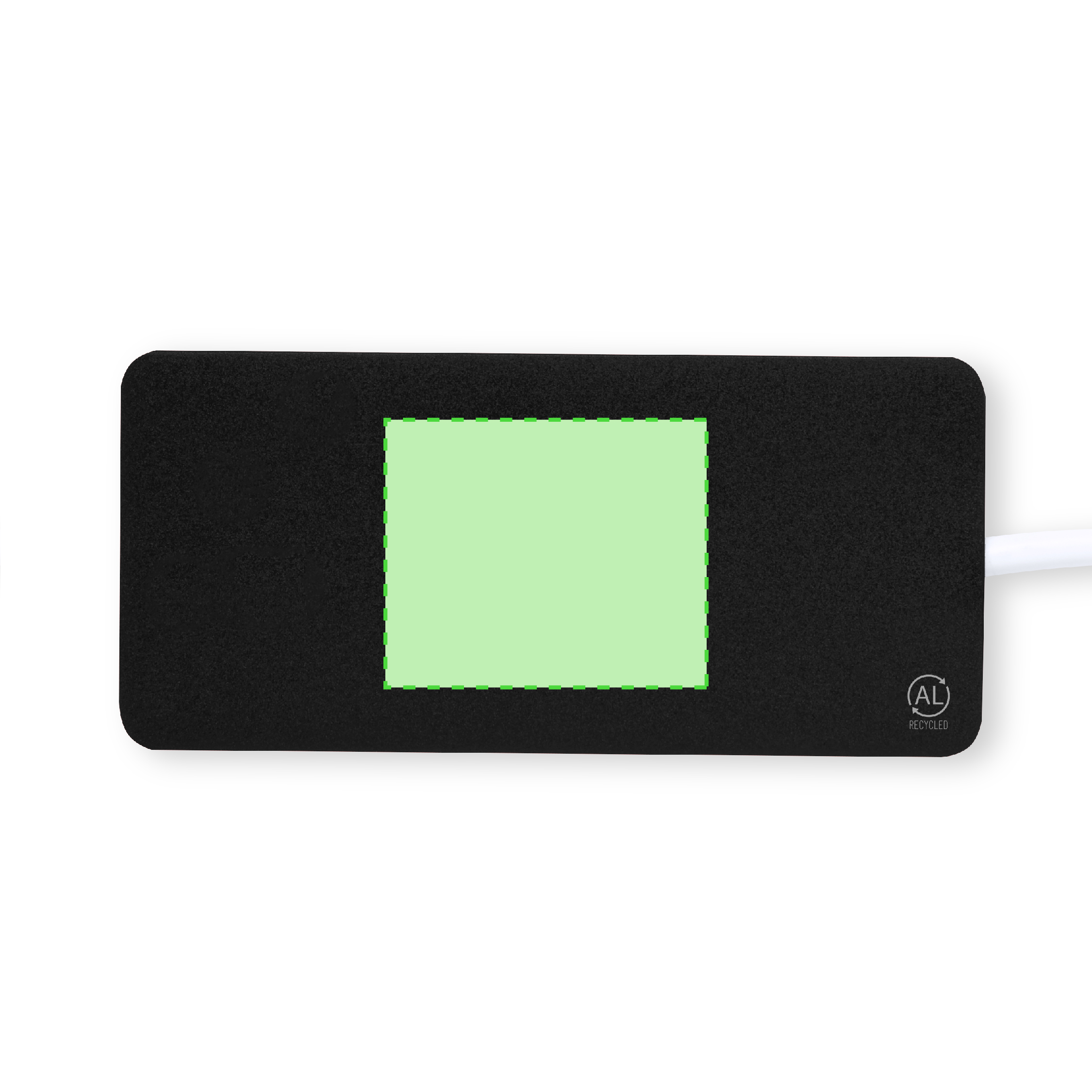 Hub USB de aluminio reciclado con 1 Tipo-C y 2 USB-A eco certificado