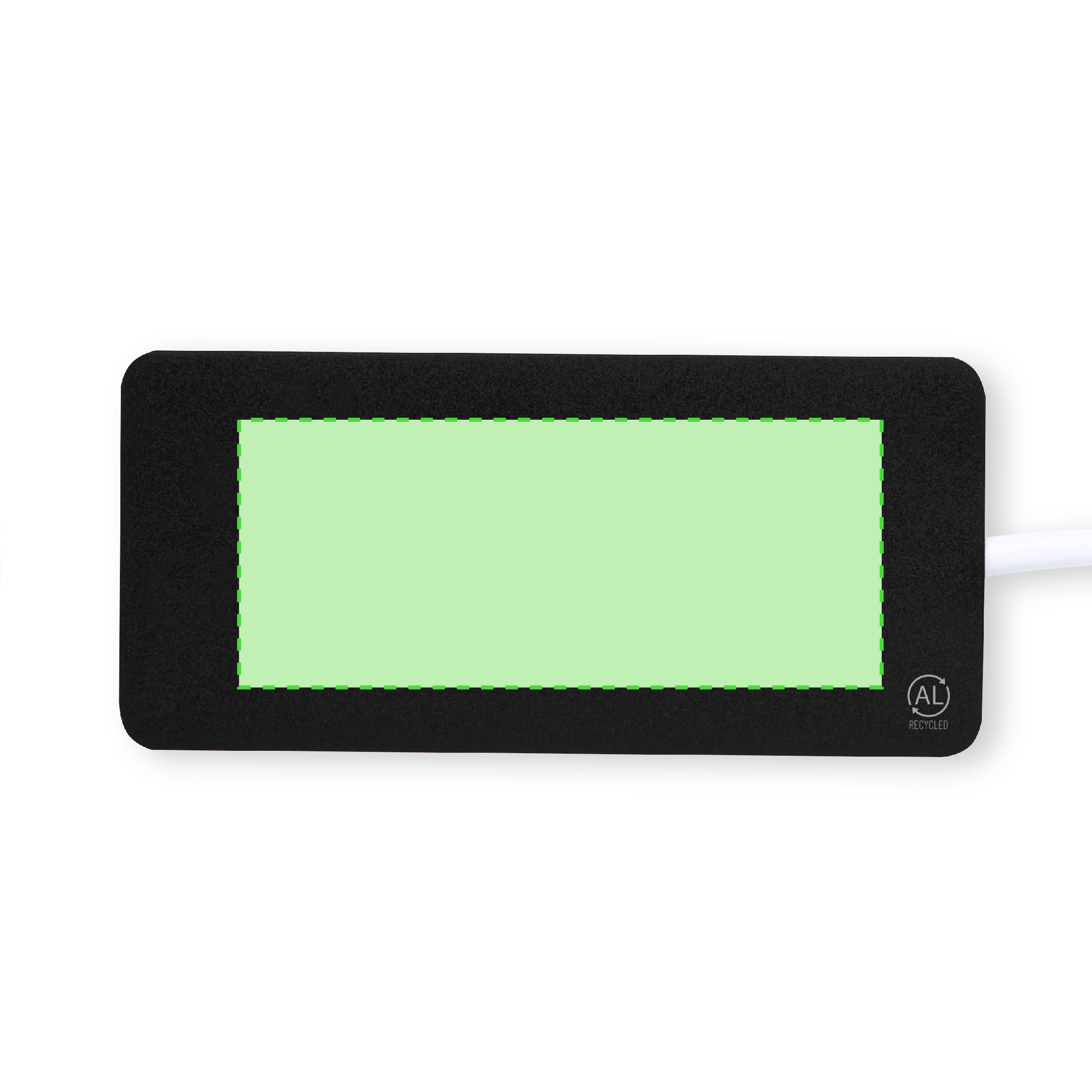 Hub USB de aluminio reciclado con 1 Tipo-C y 2 USB-A eco certificado