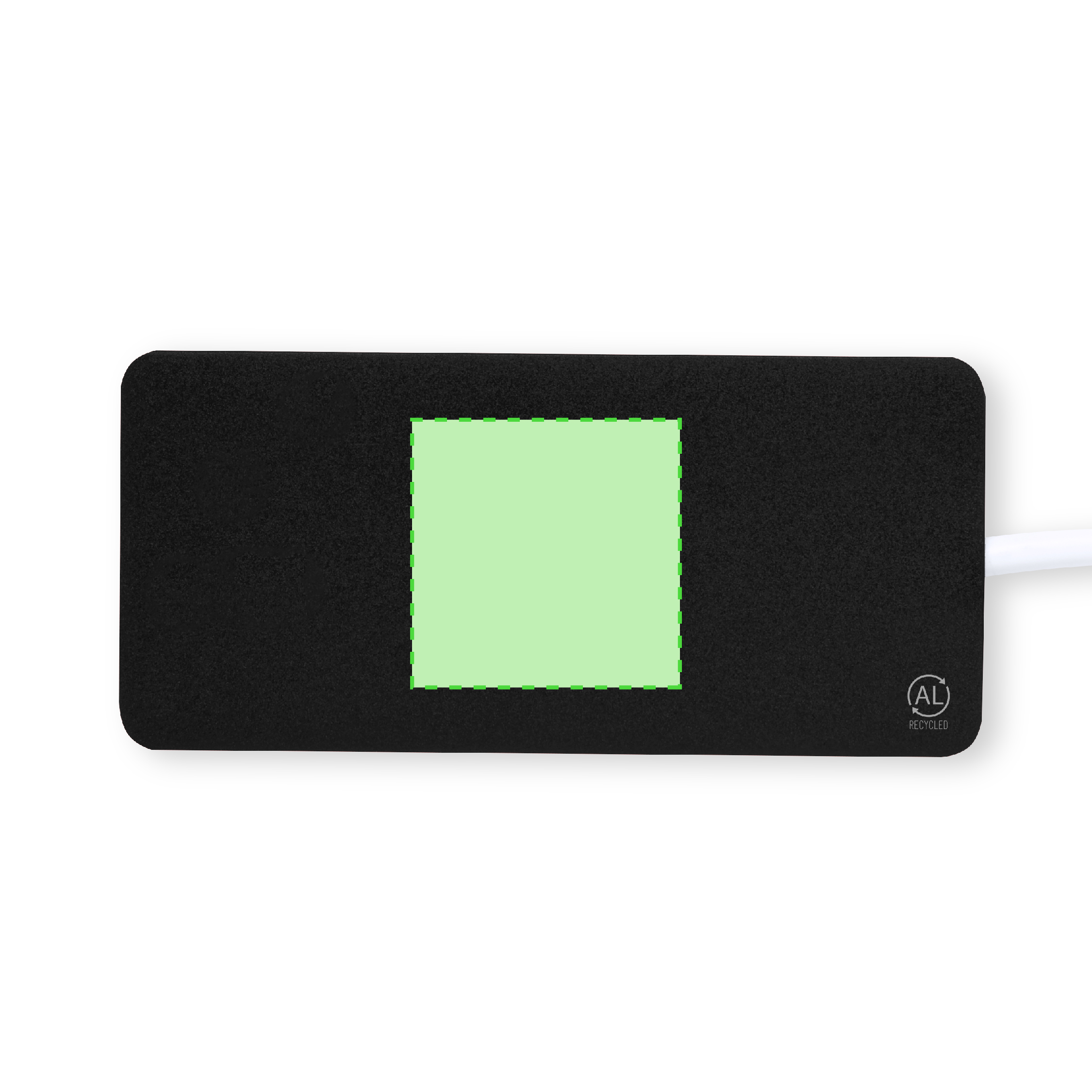 Hub USB de aluminio reciclado con 1 Tipo-C y 2 USB-A eco certificado