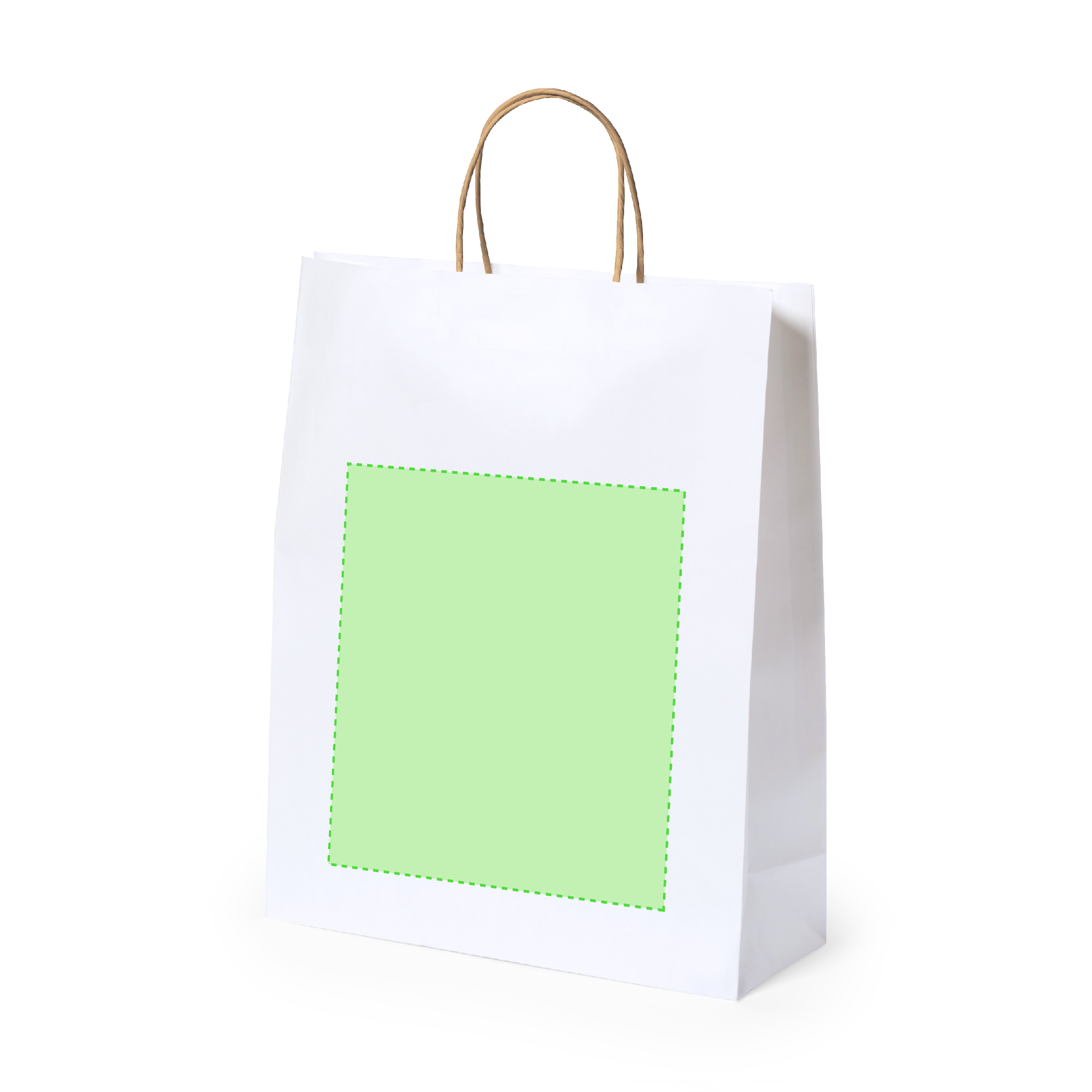Bolsa de material mixto asas cortas mini 25×31 cm farmacia