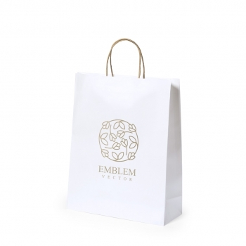 Bolsa de material mixto asas cortas mini 25×31 cm farmacia