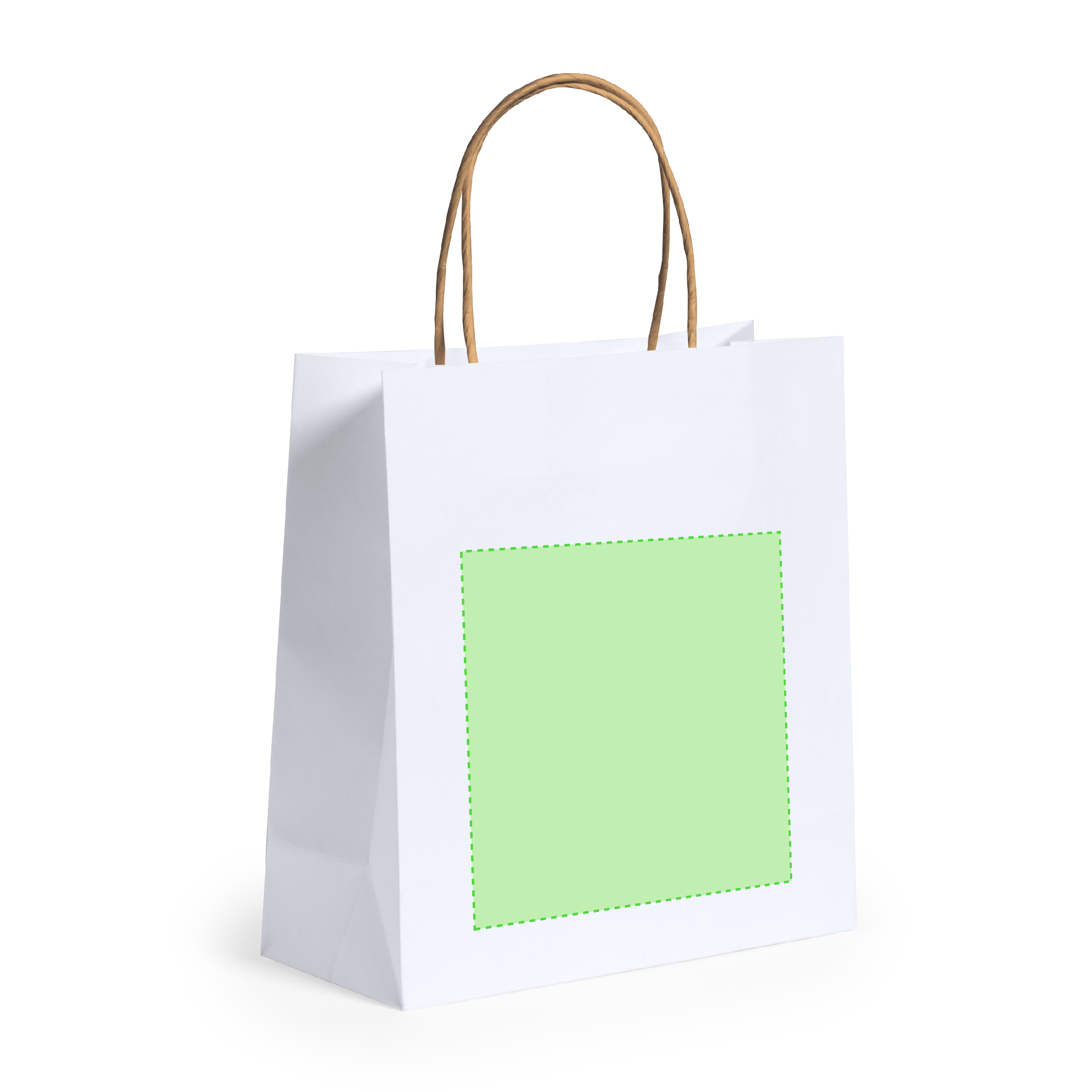 Bolsa de material mixto asas cortas XS 22×23 cm