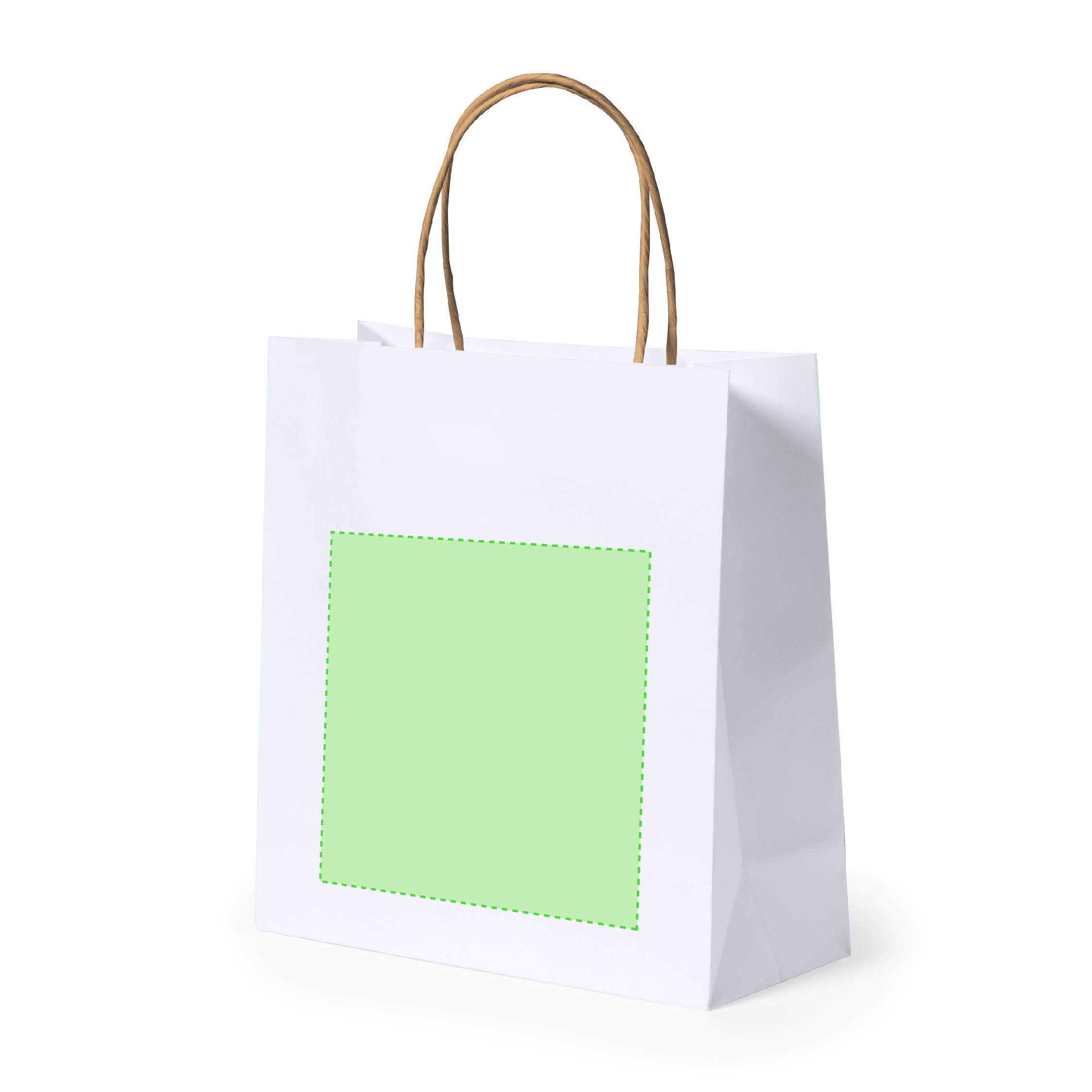 Bolsa de material mixto asas cortas XS 22×23 cm