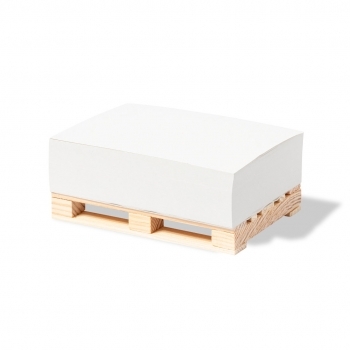 Portanotas clásico de madera con 300 hojas 7,3 x 11,5 cm