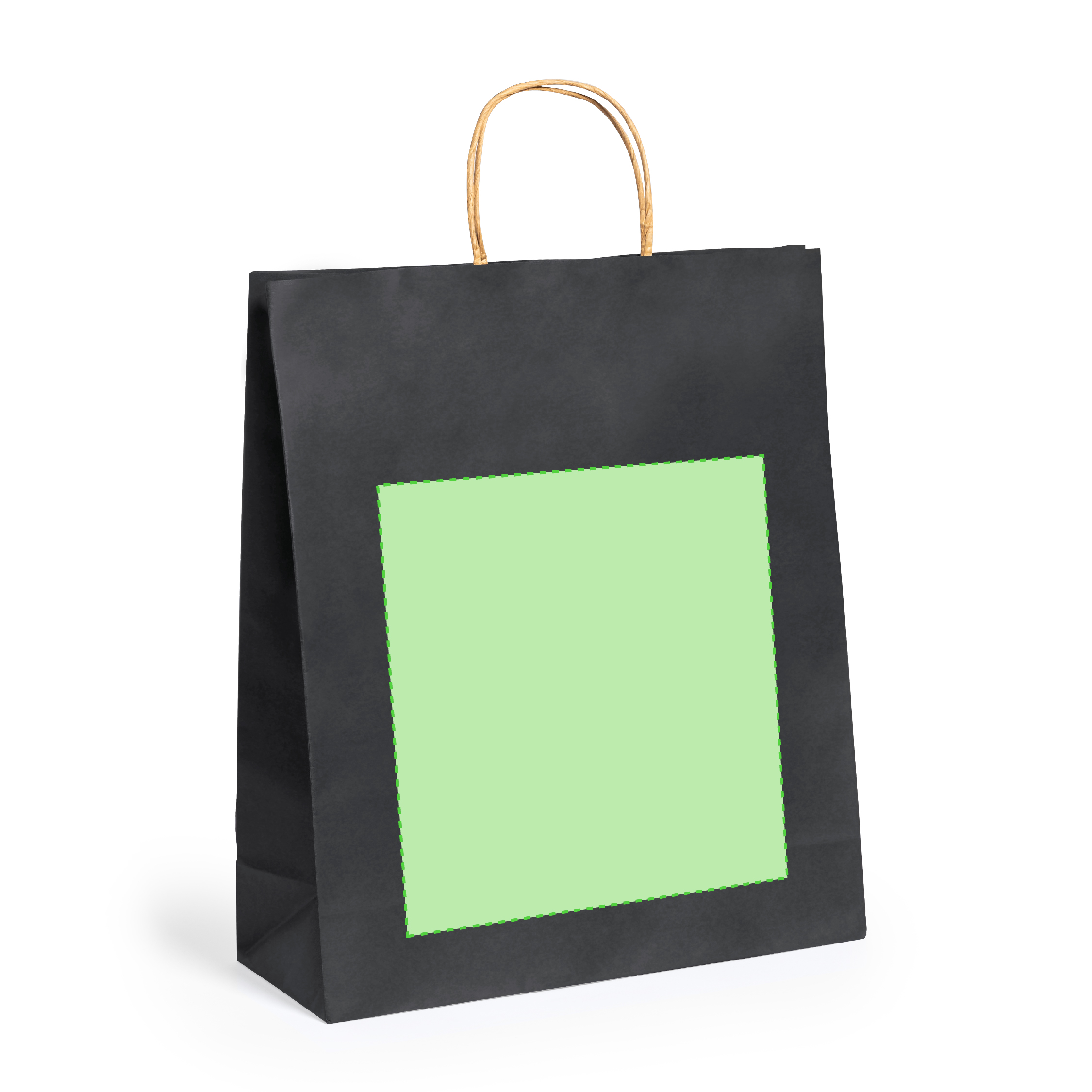 Bolsa de material mixto 32×40 cm multicolor asas cortas