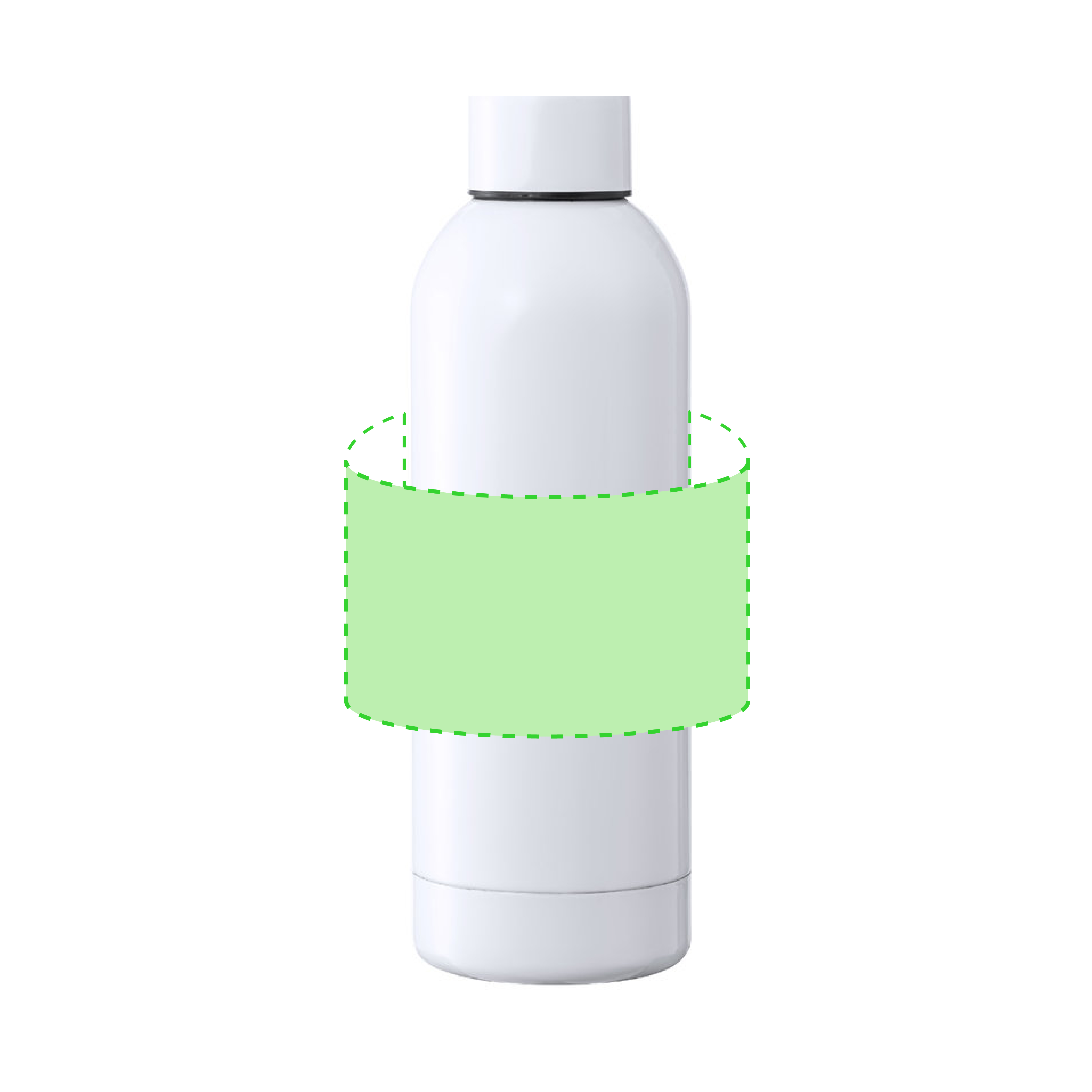 Bidón térmico sublimación acero inoxidable cuerpo metálico 500 ml