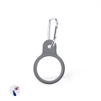 Colgador universal de silicona y mosquetón de aluminio para botellas