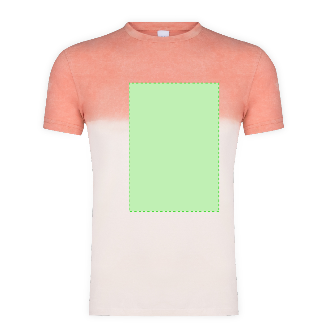 Camiseta Nimo adulto — 100% algodón Ring Spun 150 g/m² bicolor con efecto lavado y tintado en prenda único e irrepetible