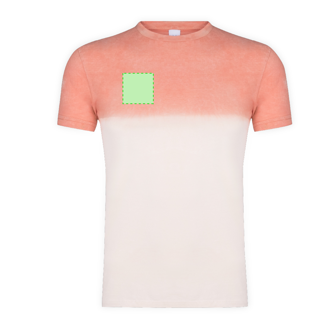 Camiseta Nimo adulto — 100% algodón Ring Spun 150 g/m² bicolor con efecto lavado y tintado en prenda único e irrepetible