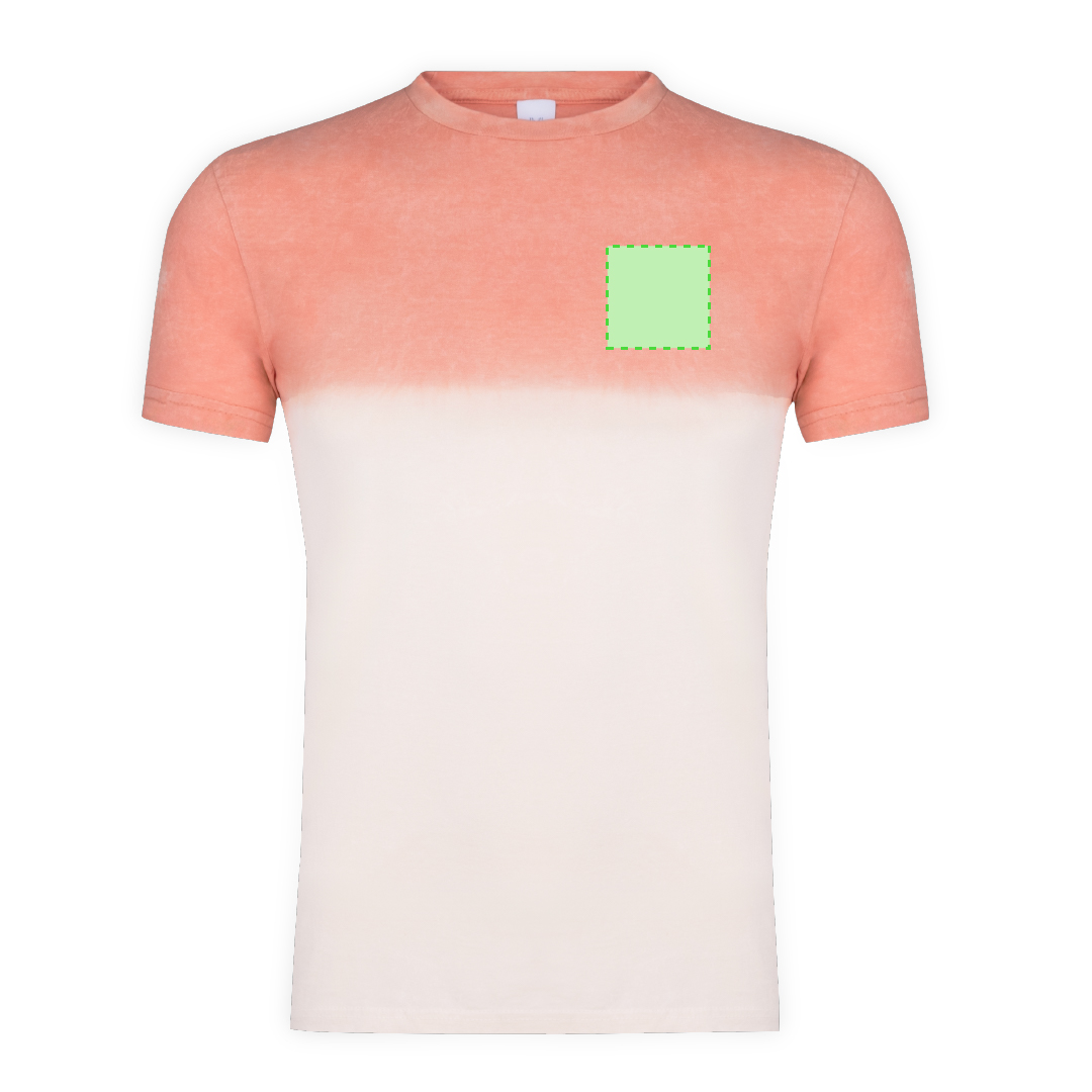 Camiseta Nimo adulto — 100% algodón Ring Spun 150 g/m² bicolor con efecto lavado y tintado en prenda único e irrepetible
