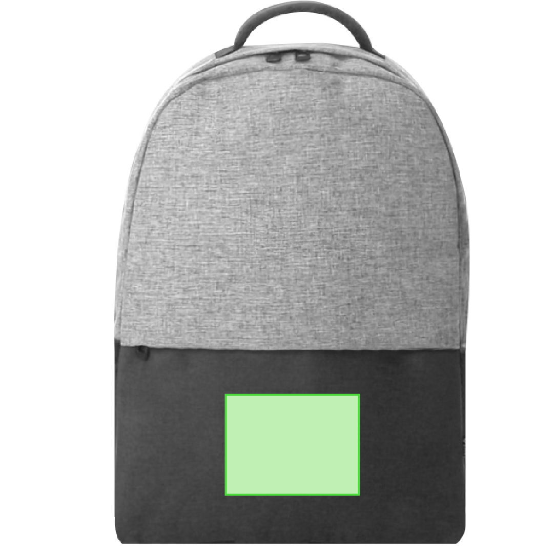 Mochila bicolor de RPET 600D con portátil 15
