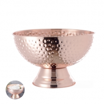 Champanera de acero inoxidable con acabado cobre galvanizado brillo 8,5 L