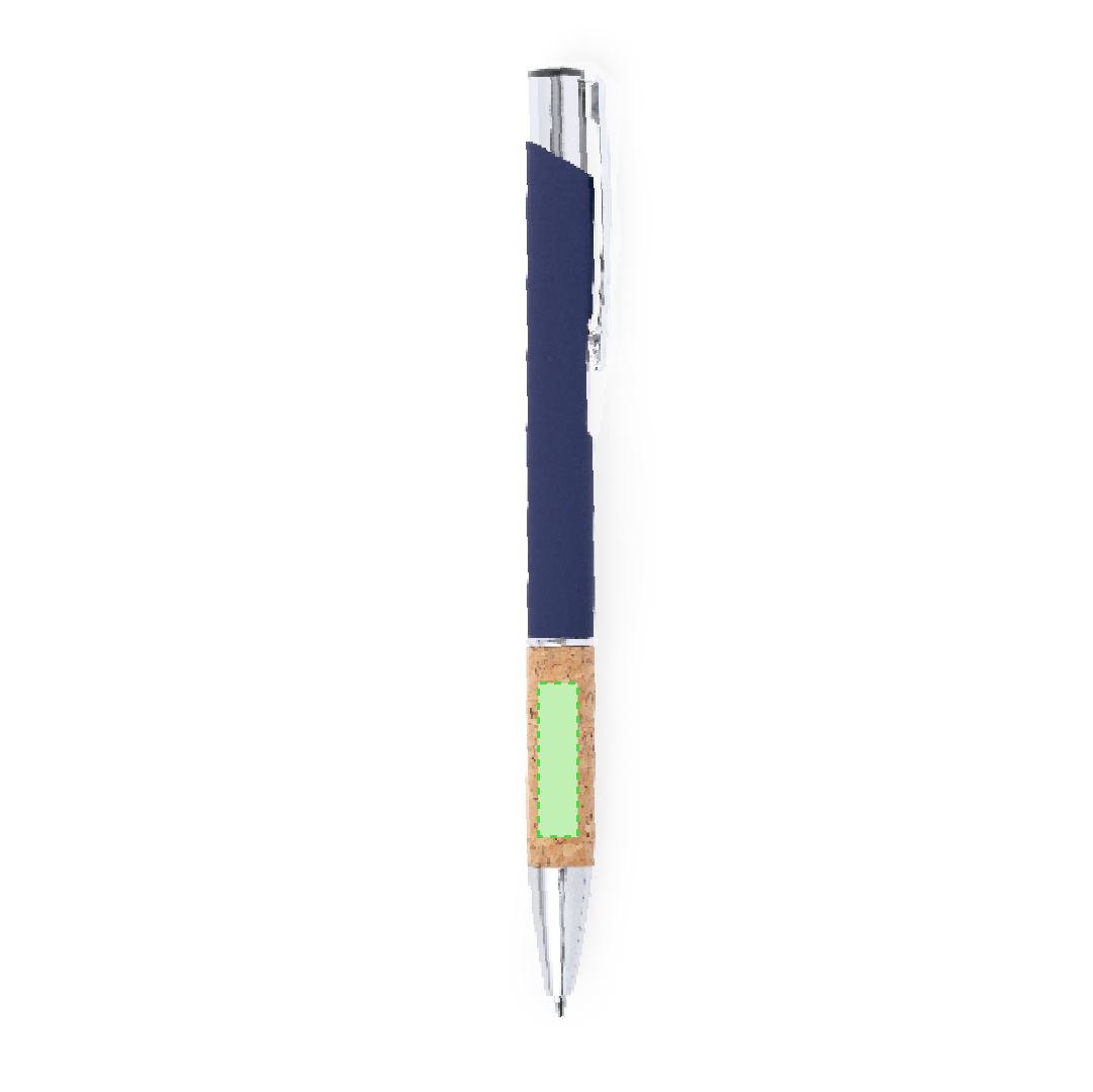 Bolígrafo de aluminio de pulsador ergonómico
