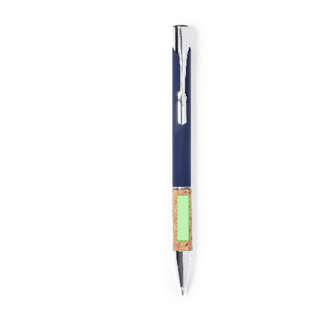 Bolígrafo de aluminio de pulsador ergonómico