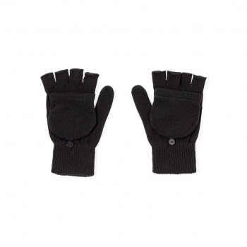 Par de guantes de acrílico suave con solapa plegable para convertirlos en manoplas — en bolsa individual reciclada