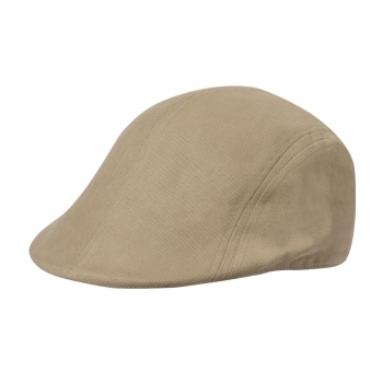 Gorra de corte clásico en algodón 100% con visera pequeña y cierre de velcro
