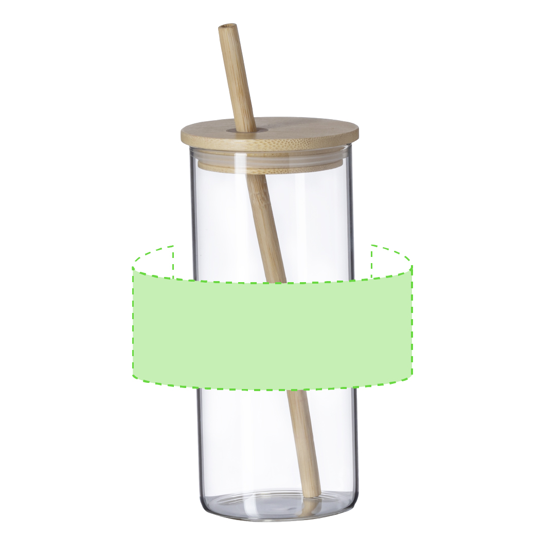 Vaso de borosilicato con funda 450 ml