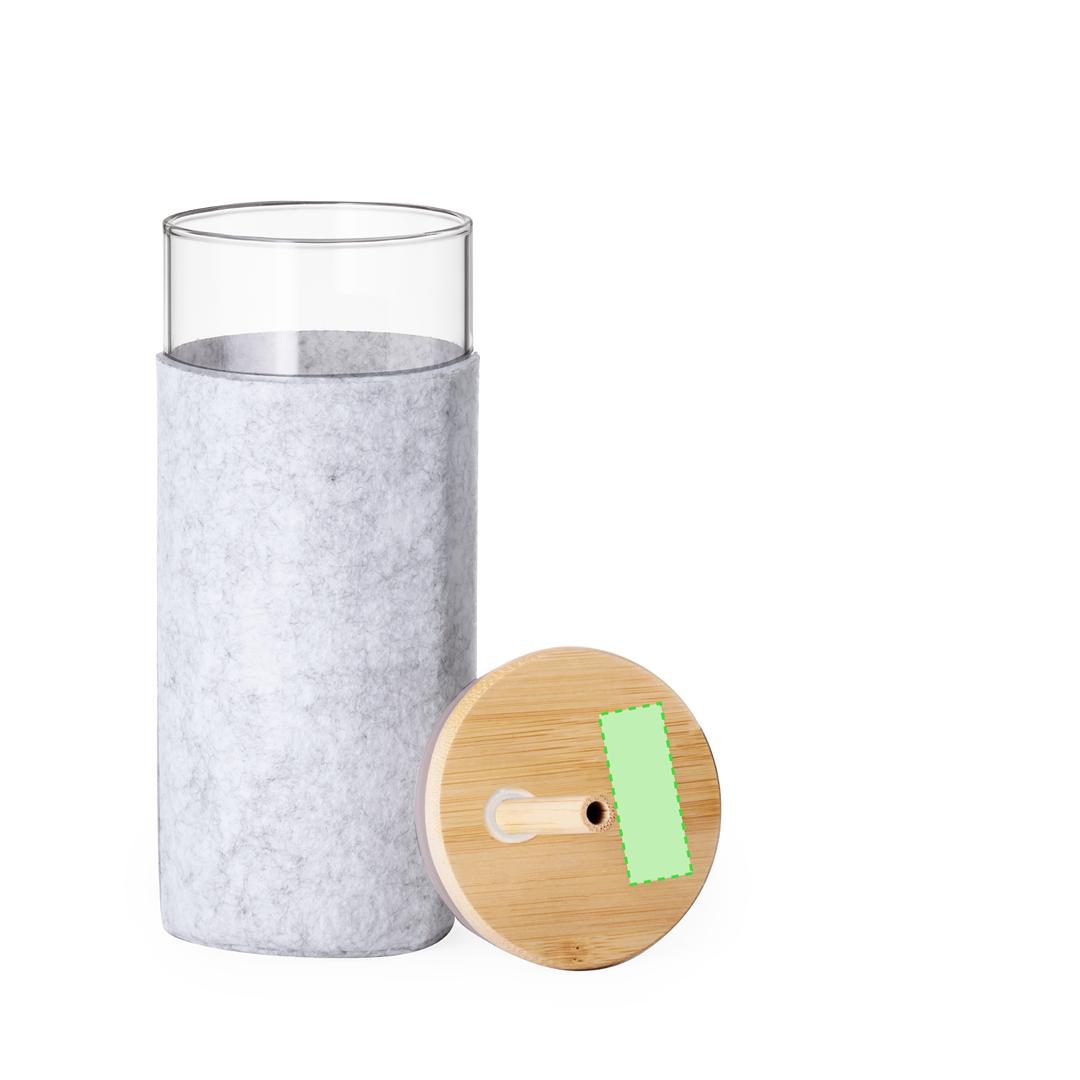 Vaso de borosilicato con funda 450 ml