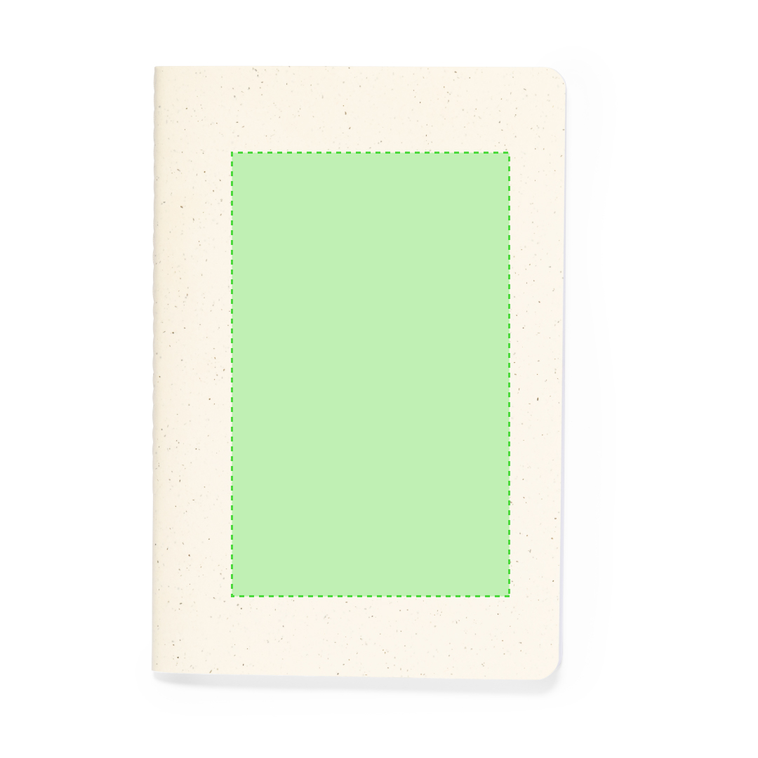 Libreta básica de cartón reciclado con 60 hojas