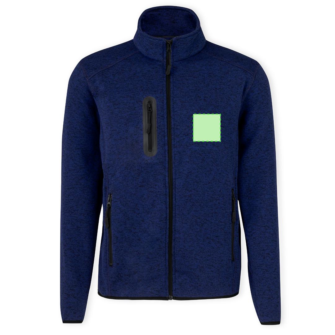 Chaqueta Blossom adulto polar fleece anti-pilling bitono — 280 g/m², diseño bitono, bolsillos laterales + bolsillo pecho, cremalleras reforzadas y costuras laterales
