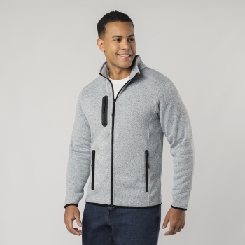 Chaqueta Blossom adulto polar fleece anti-pilling bitono — 280 g/m², diseño bitono, bolsillos laterales + bolsillo pecho, cremalleras reforzadas y costuras laterales