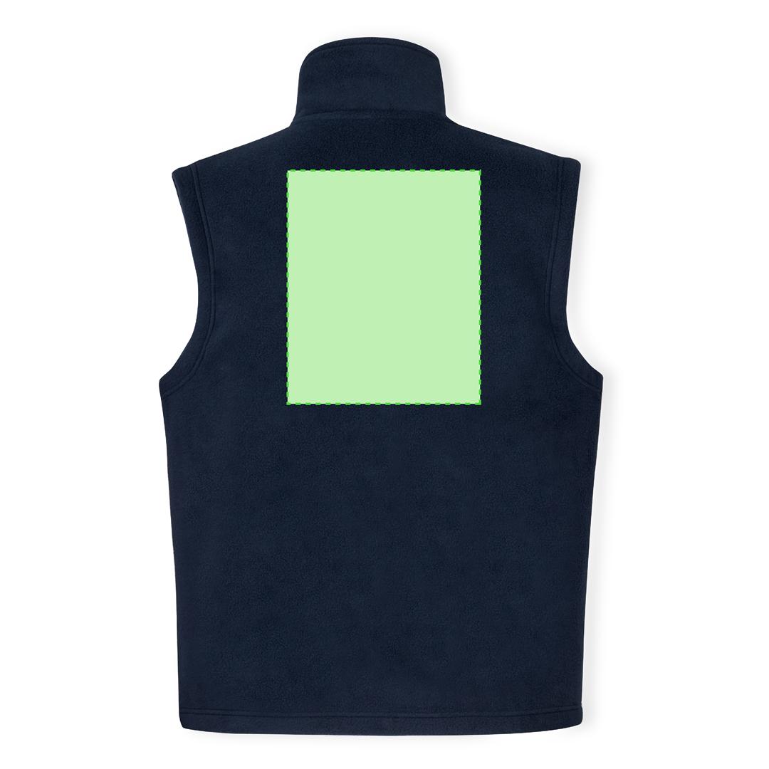 Chaleco Destin adulto polar fleece anti-pilling — 100% poliéster polar fleece 280 g/m², cuello alto, cremallera central, bolsillos cremallera con tirador, tallas XS-XXL