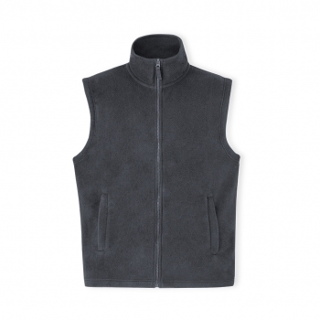 Chaleco Destin adulto polar fleece anti-pilling — 100% poliéster polar fleece 280 g/m², cuello alto, cremallera central, bolsillos cremallera con tirador, tallas XS-XXL