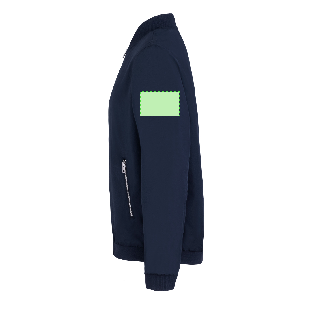 Chaqueta bomber Pinkman adulto — 100% poliéster con forro interior, cuello béisbol, cremalleras cromadas, ribete elástico en puños y bajo