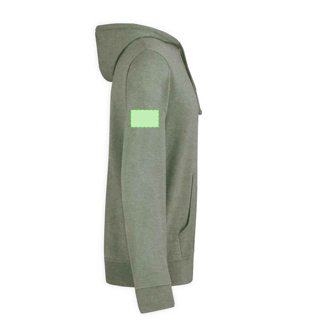 Sudadera Landon adulto ligera con capucha — 35% algodón / 65% poliéster 175 g/m², efecto bitono, manga montada, colores naturales y bitono