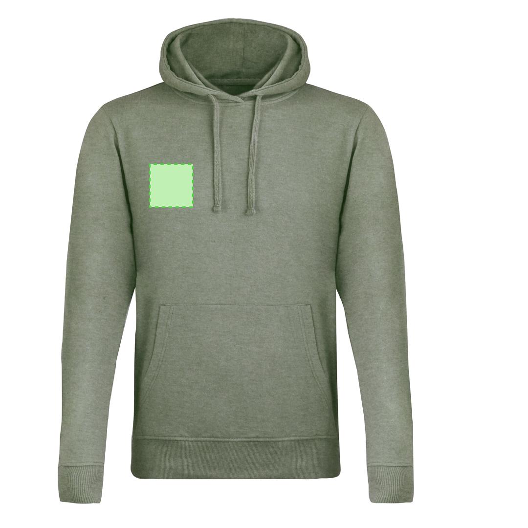 Sudadera Landon adulto ligera con capucha — 35% algodón / 65% poliéster 175 g/m², efecto bitono, manga montada, colores naturales y bitono