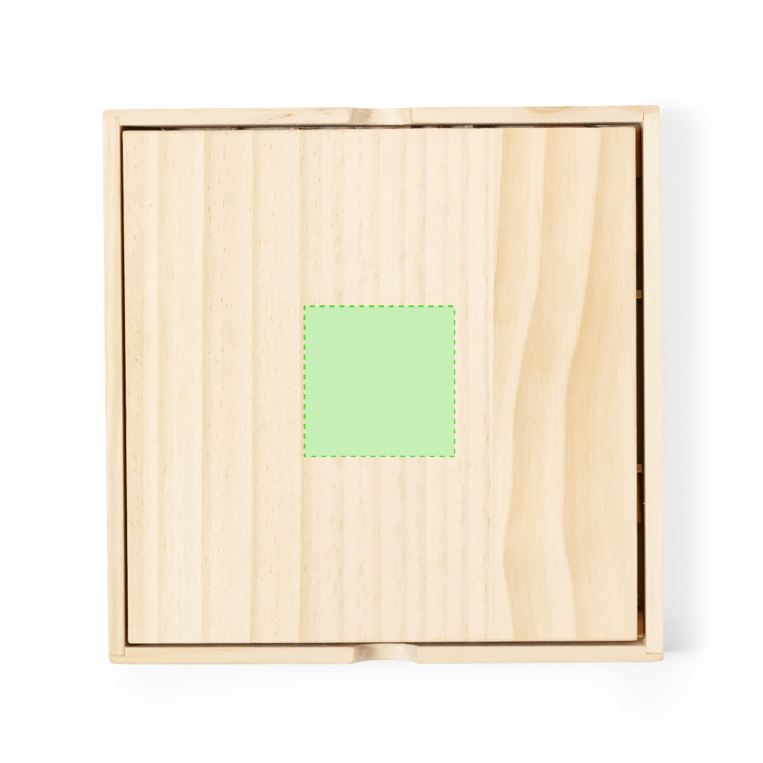 Juego sudoku de madera con 81 fichas numeradas y 10 cartas en estuche