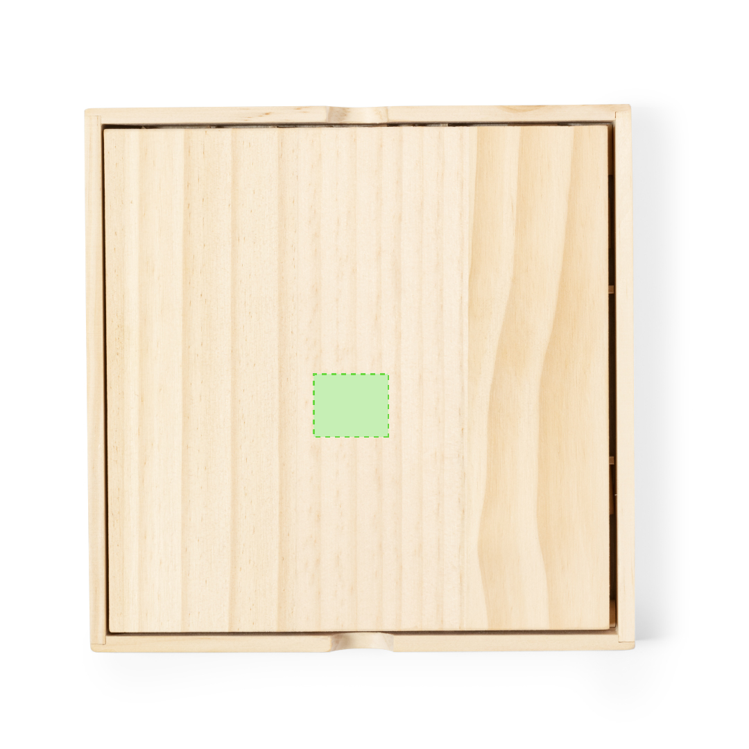 Juego sudoku de madera con 81 fichas numeradas y 10 cartas en estuche