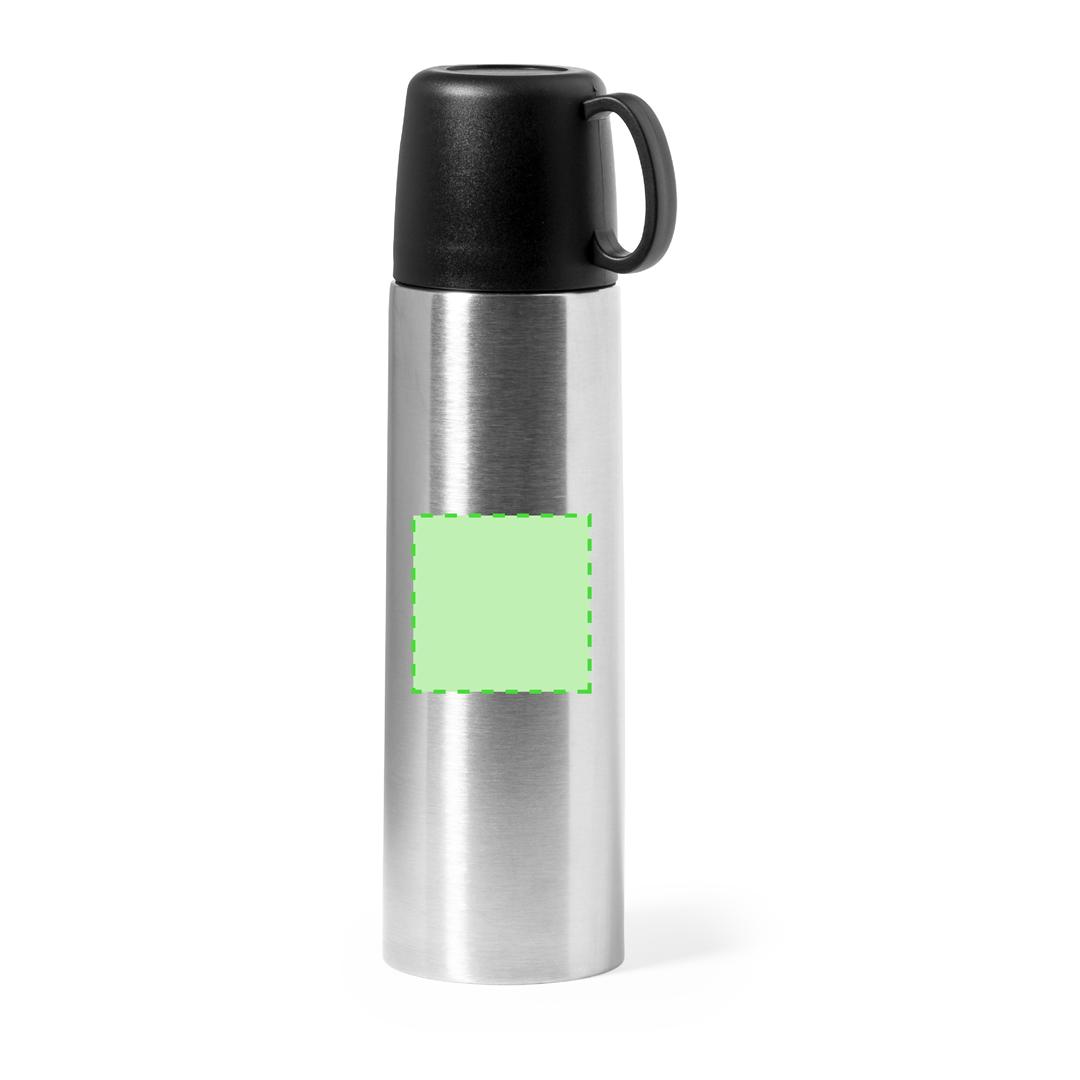 Termo compacto con doble taza de viaje 500 ml