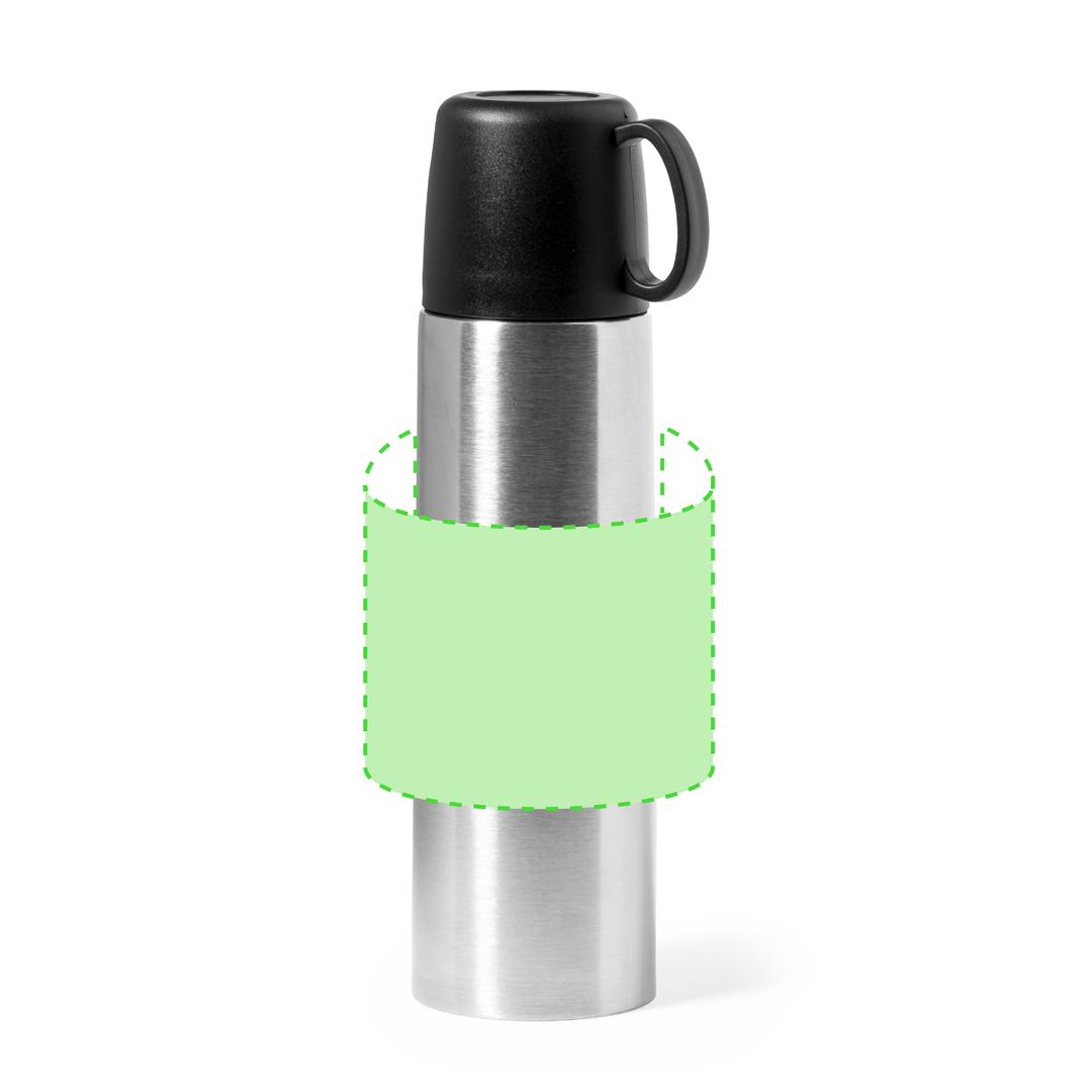 Termo compacto con doble taza de viaje 500 ml