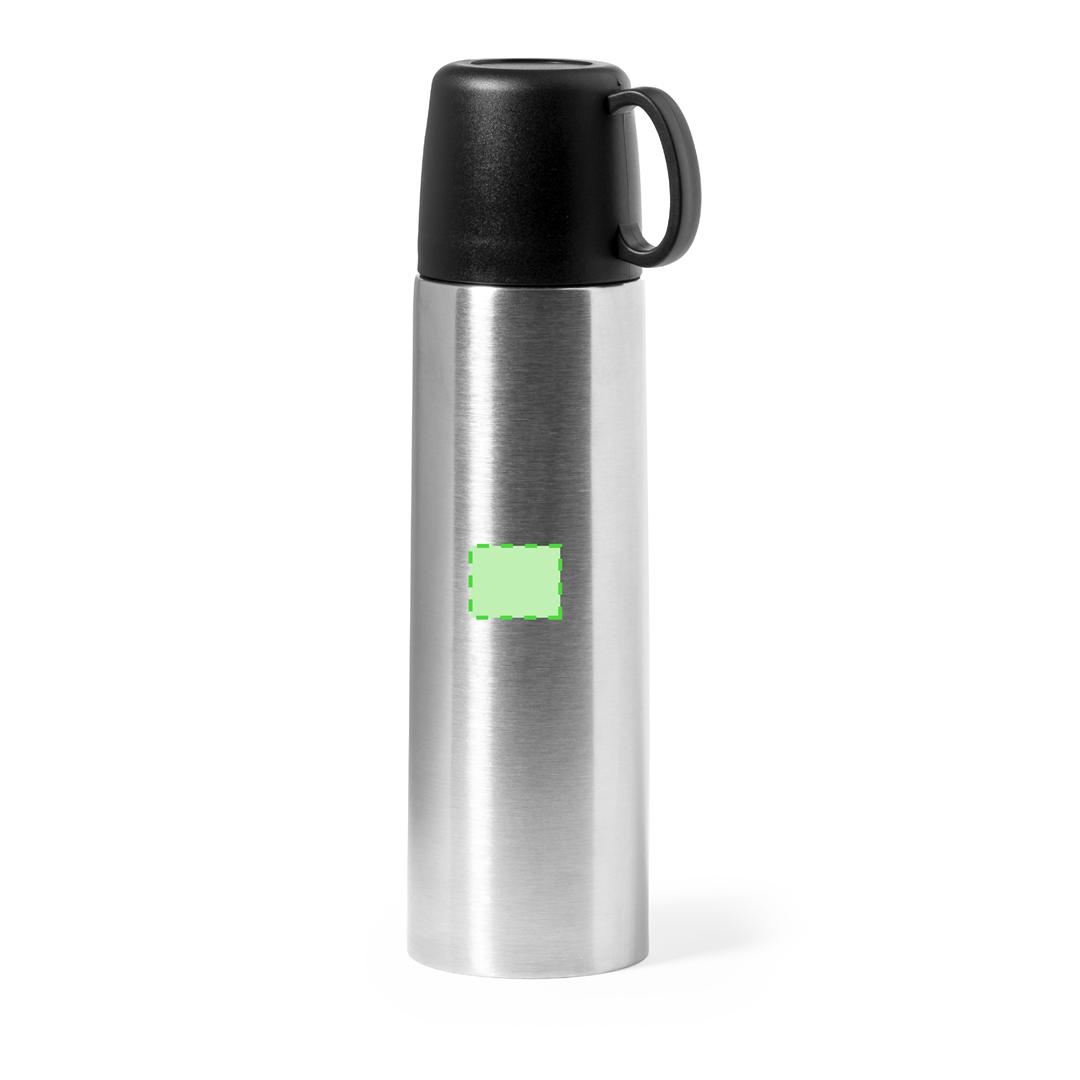 Termo compacto con doble taza de viaje 500 ml