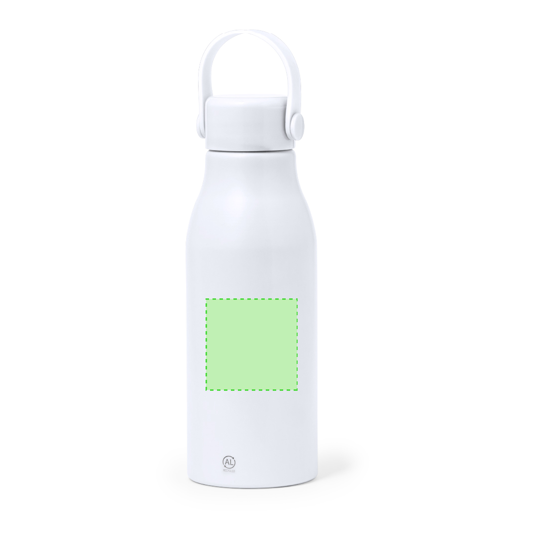 Bidón cilíndrico clásico de aluminio reciclado 700 ml