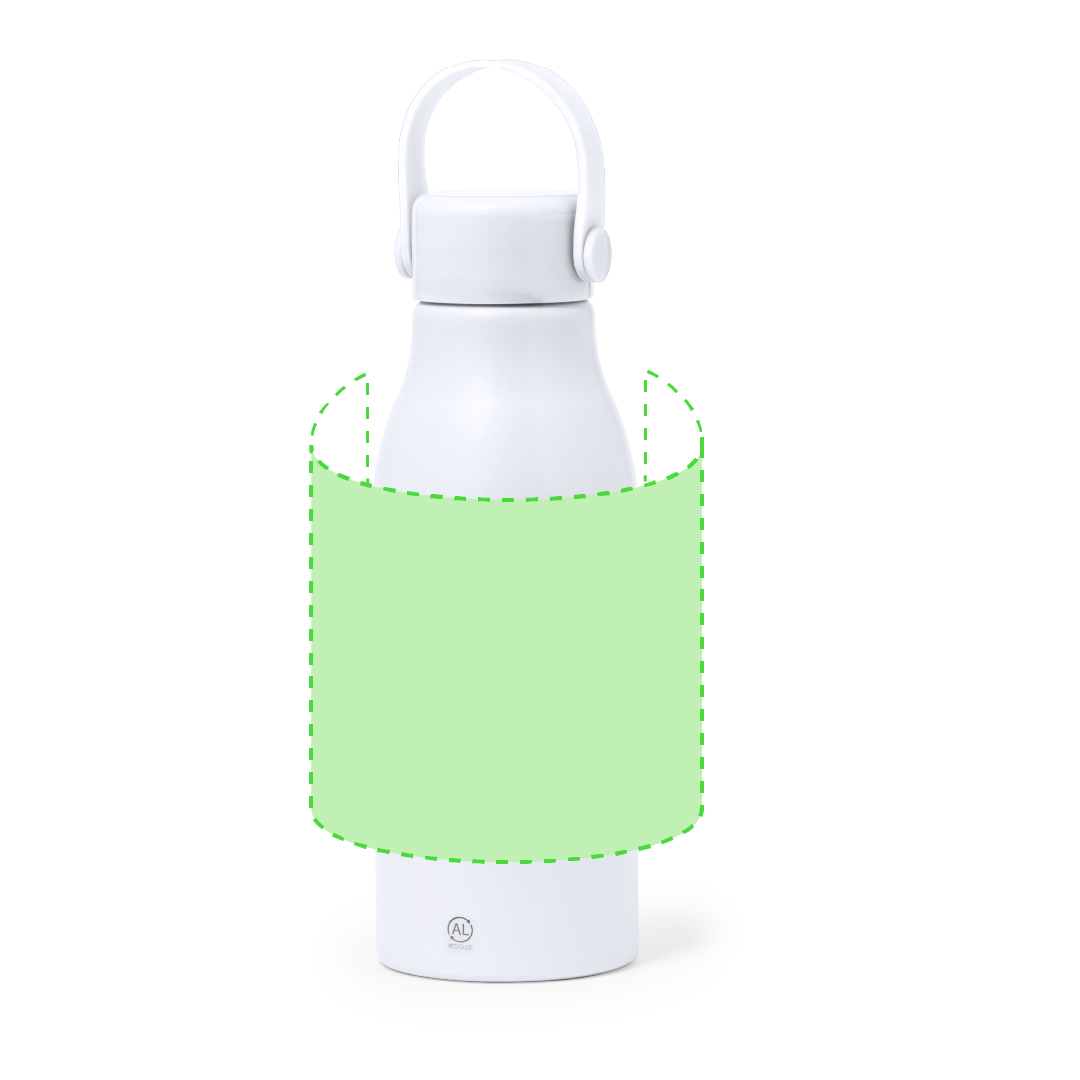 Bidón cilíndrico clásico de aluminio reciclado 700 ml
