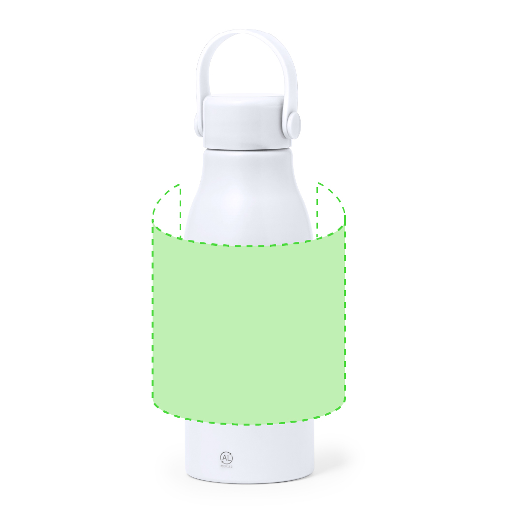 Bidón cilíndrico clásico de aluminio reciclado 700 ml