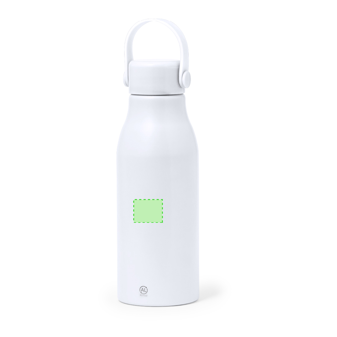Bidón cilíndrico clásico de aluminio reciclado 700 ml