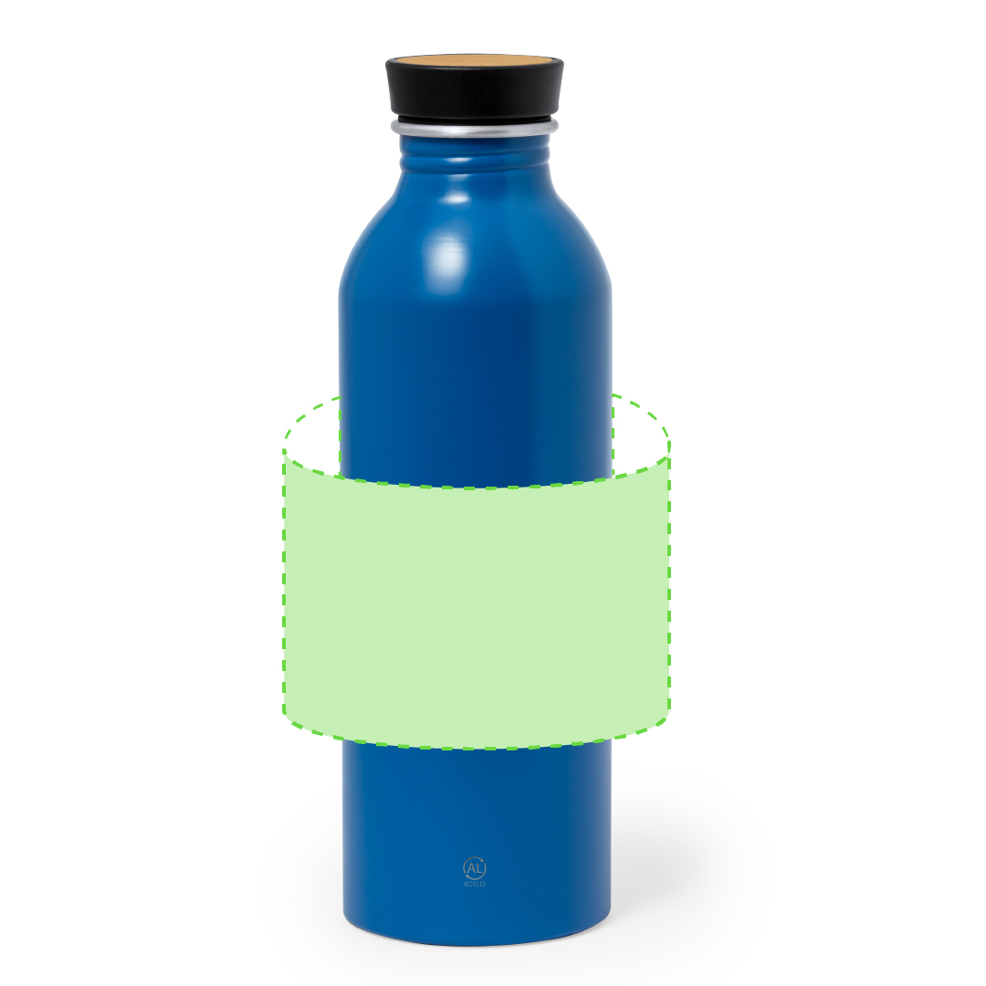 Bidón eco de aluminio reciclado y bambú 550 ml