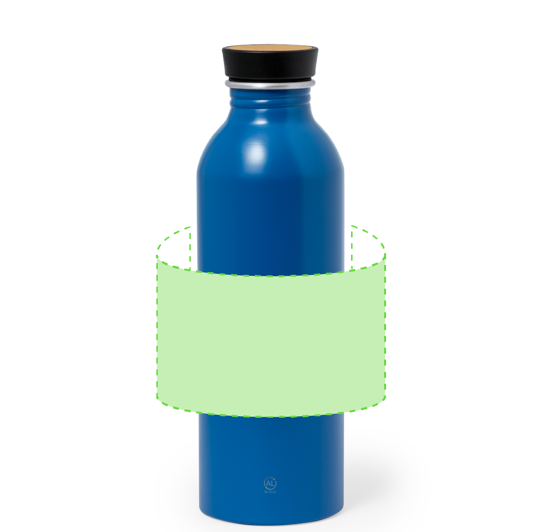 Bidón eco de aluminio reciclado y bambú 550 ml