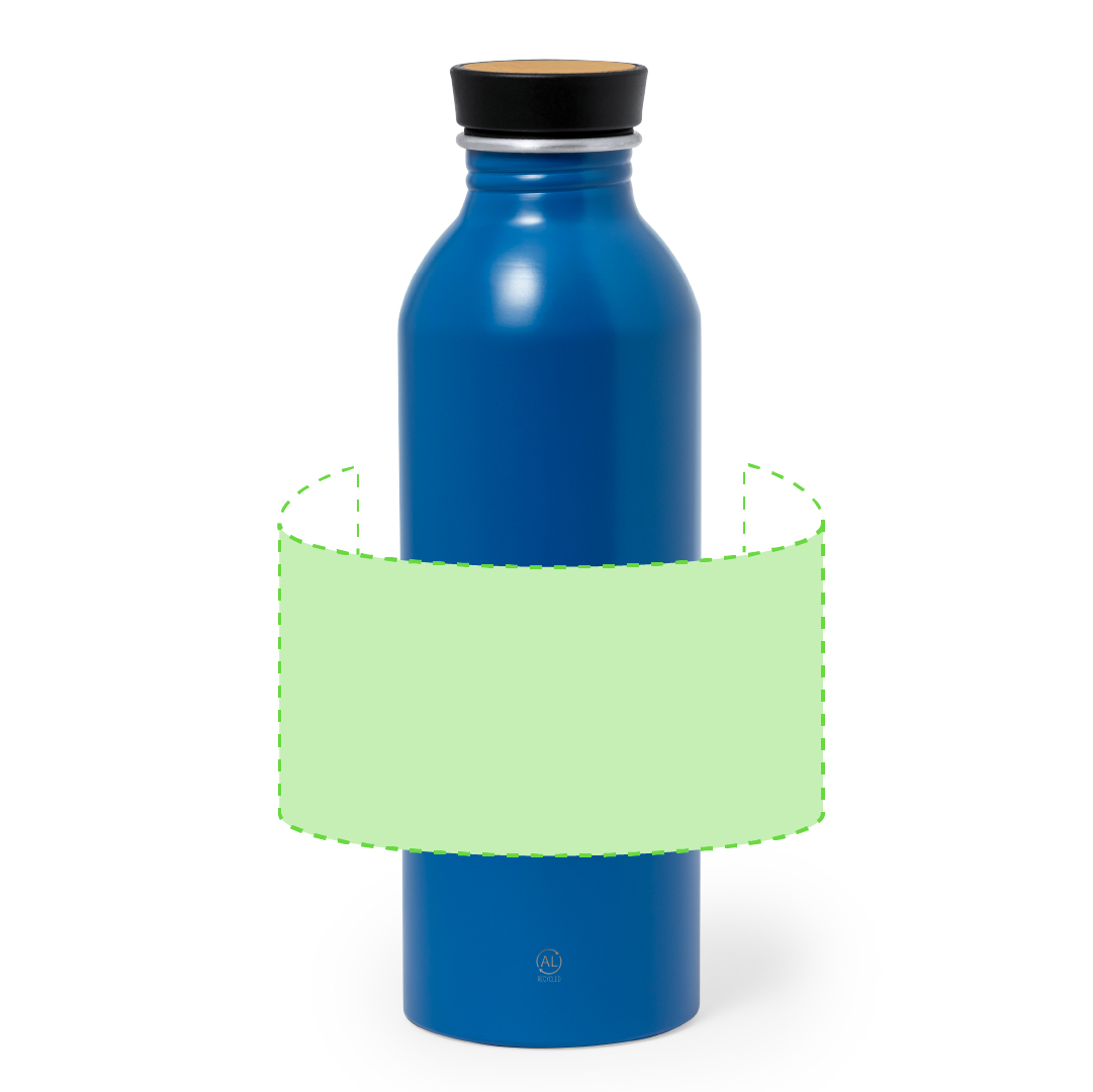 Bidón eco de aluminio reciclado y bambú 550 ml