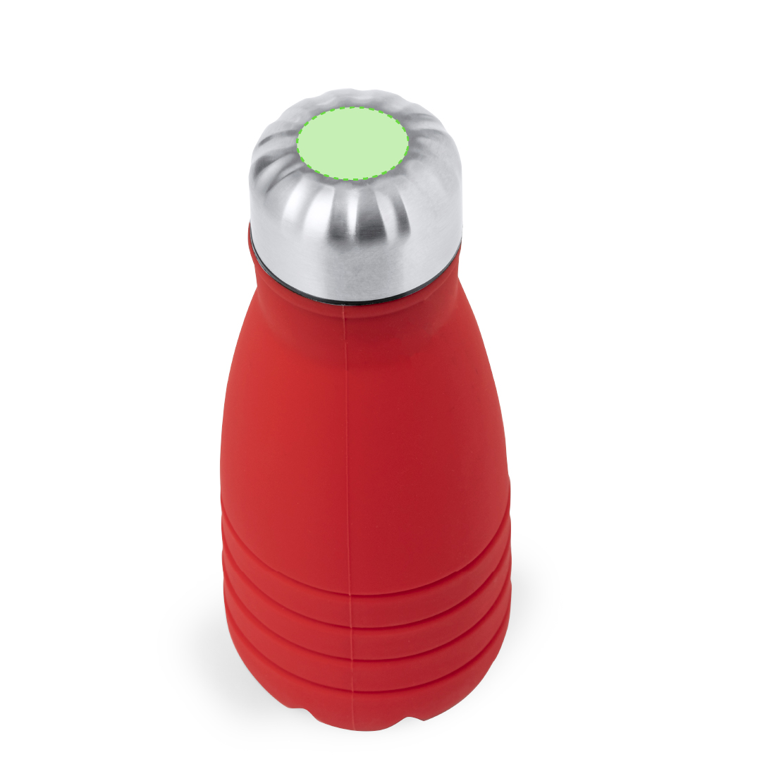 Bidón plegable de silicona y acero inoxidable 550 ml
