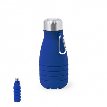 Bidón plegable de silicona y acero inoxidable 550 ml